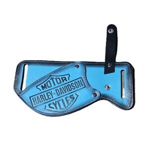 Harley-Davidson Blue Leather Belt Holster